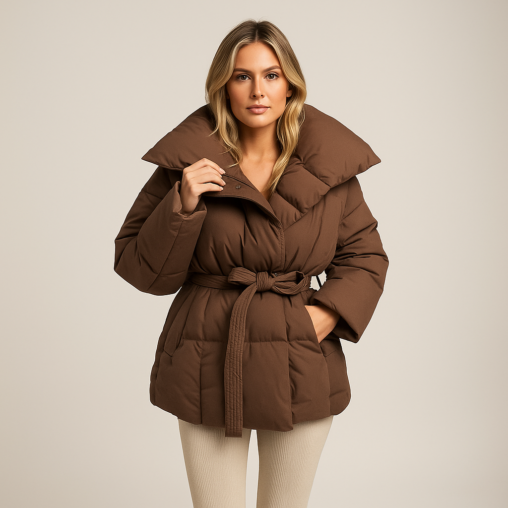 Elena | Women’s Insulated Puffer Jacket – Warm Hooded Winter Coat